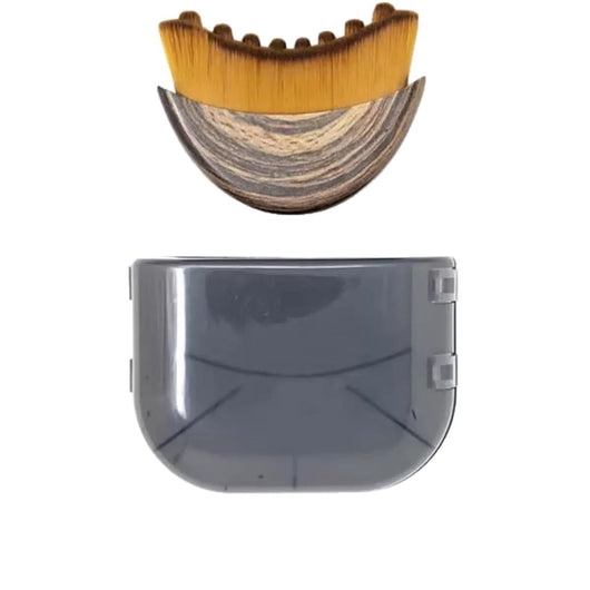 Lymphatic Sculpt Brush with its protective case — included in the De-Puff Duo