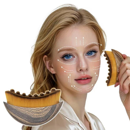 Lymphatic facial contour brush