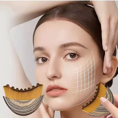 Lymphatic facial contour brush