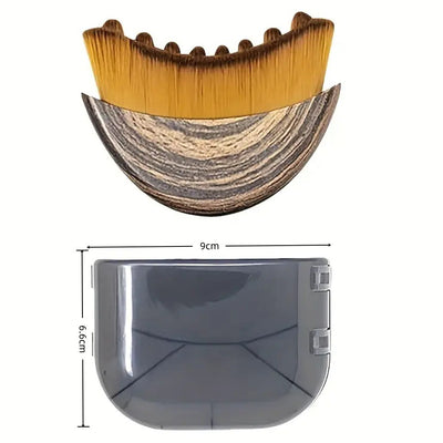 OPTISTASIS Lymphatic Sculpt Brush travel-friendly size on a vanity